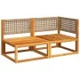 Sofá de jardín 2 plazas con cojines madera maciza de acacia by , Outdoor sofas - Ref: Foro24-4008179, Price: 233,37 €, Discou...