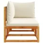 Sofá de jardín 2 plazas con cojines madera maciza de acacia by , Outdoor sofas - Ref: Foro24-4008179, Price: 233,37 €, Discou...