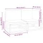 Sofá de jardín 2 plazas con cojines madera maciza de acacia by , Outdoor sofas - Ref: Foro24-4008179, Price: 233,37 €, Discou...