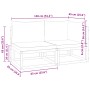Sofá de jardín 2 plazas con cojines madera maciza de acacia by , Outdoor sofas - Ref: Foro24-4008179, Price: 237,51 €, Discou...