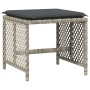 Garten-Esszimmer-Set mit 13-teiligen Kissen aus hellem grauem Kunst-Rattan. von , Gartensets - Ref: Foro24-3210803, Preis: 72...
