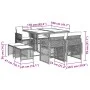 Set comedor de jardín 9 pzas cojines ratán sintético gris claro by , Garden sets - Ref: Foro24-3210779, Price: 427,93 €, Disc...