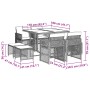Set comedor de jardín 9 pzas cojines ratán sintético gris claro by , Garden sets - Ref: Foro24-3210779, Price: 388,10 €, Disc...