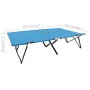Tumbona doble plegable acero azul de vidaXL, Tumbonas - Ref: Foro24-310352, Precio: 115,02 €, Descuento: %