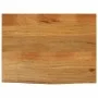 Tablero de mesa borde natural madera maciza mango 80x60x2,5 cm by , Table tops - Ref: Foro24-370548, Price: 66,59 €, Discount: %