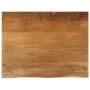 Massivholz-Tischplatte mit natürlicher Kante aus Mangoholz 90x80x2,5 cm. von , Tischplatten - Ref: Foro24-370555, Preis: 93,2...