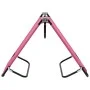 Tumbona plegable de acero rosa de vidaXL, Tumbonas - Ref: Foro24-310349, Precio: 74,23 €, Descuento: %