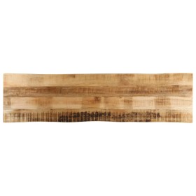 Tablero de mesa borde natural madera maciza mango 160x40x2,5 cm de , Tableros para mesas - Ref: Foro24-370664, Precio: 109,26...