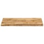Massivholz-Tischplatte mit natürlicher Kante aus Mangoholz 120x60x2,5 cm. von , Tischplatten - Ref: Foro24-370672, Preis: 99,...