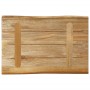 Massivholz-Tischplatte mit natürlicher Kante aus Mangoholz, 50x40x3,8 cm. von , Tischplatten - Ref: Foro24-370679, Preis: 46,...