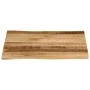 Tablero de mesa borde natural madera maciza mango 80x80x3,8 cm by , Table tops - Ref: Foro24-370698, Price: 126,77 €, Discoun...