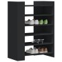 Schuhschrank aus schwarzer Ingenieurholz-MDF, 74,5x37,5x100 cm. von , Schuhregale und Schuhorganisatoren - Ref: Foro24-848431...
