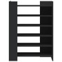 Schuhschrank aus schwarzer Ingenieurholz-MDF, 74,5x37,5x100 cm. von , Schuhregale und Schuhorganisatoren - Ref: Foro24-848431...