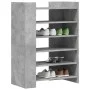 Schuhschrank aus grauem Betonholz, 74,5x37,5x100cm. von , Schuhregale und Schuhorganisatoren - Ref: Foro24-848433, Preis: 88,...