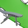 Sonnenliege mit grüner Stahlmarkise von vidaXL, Liegen - Ref: Foro24-310335, Preis: 84,32 €, Rabatt: %