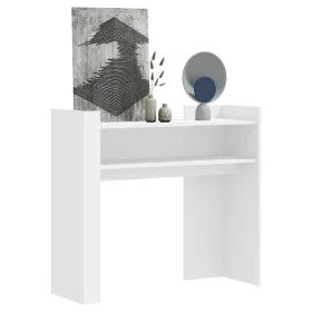 Weißer Konsolentisch aus Holzwerkstoff 100x35x90 cm von , Seitentische - Ref: Foro24-848465, Preis: 65,28 €, Rabatt: %