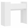 Mesa consola de madera de ingeniería blanca 100x35x90 cm by , Side tables - Ref: Foro24-848465, Price: 66,28 €, Discount: %
