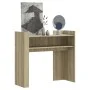 Mesa consola de madera de ingeniería roble Sonoma 100x35x90 cm de , Mesas auxiliares - Ref: Foro24-848467, Precio: 63,59 €, D...