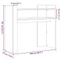 Mesa consola de madera de ingeniería roble Sonoma 100x35x90 cm de , Mesas auxiliares - Ref: Foro24-848467, Precio: 63,59 €, D...