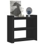 Mesa consola de madera de ingeniería negra 100x35x90 cm by , Side tables - Ref: Foro24-848473, Price: 76,86 €, Discount: %