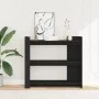 Mesa consola de madera de ingeniería negra 100x35x90 cm by , Side tables - Ref: Foro24-848473, Price: 75,66 €, Discount: %
