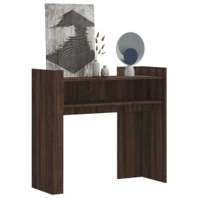 Mesa consola de madera de ingeniería marrón roble 100x35x90 cm by , Side tables - Ref: Foro24-848471, Price: 66,28 €, Discoun...