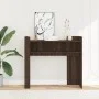 Ingenieurholz-Konsolentisch in Eichenbraun 100x35x90 cm von , Seitentische - Ref: Foro24-848471, Preis: 65,28 €, Rabatt: %