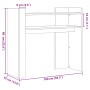 Mesa consola de madera de ingeniería marrón roble 100x35x90 cm by , Side tables - Ref: Foro24-848471, Price: 66,28 €, Discoun...