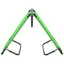 Green steel folding lounger by vidaXL, Loungers - Ref: Foro24-310347, Price: 54,06 €, Discount: %