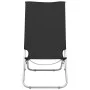 Folding beach chairs 2 units black fabric by vidaXL, Garden chairs - Ref: Foro24-310375, Price: 82,86 €, Discount: %