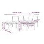 Set de sofás de jardín con cojines 4 piezas aluminio negro by , Garden sets - Ref: Foro24-3283687, Price: 515,65 €, Discount: %