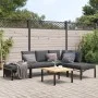 Set de sofás de jardín con cojines 5 piezas aluminio negro von , Gartensets - Ref: Foro24-3283691, Preis: 609,59 €, Rabatt: %