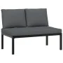 Set de sofás de jardín con cojines 5 piezas aluminio negro von , Gartensets - Ref: Foro24-3283691, Preis: 609,59 €, Rabatt: %