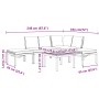 Set de sofás de jardín con cojines 5 piezas aluminio negro de , Conjuntos de jardín - Ref: Foro24-3283691, Precio: 701,92 €