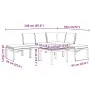 Set de sofás de jardín con cojines 5 piezas aluminio negro von , Gartensets - Ref: Foro24-3283691, Preis: 609,59 €, Rabatt: %