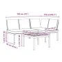 Set de sofás de jardín con cojines 3 piezas aluminio negro by , Garden sets - Ref: Foro24-3283685, Price: 422,21 €, Discount: %