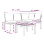Set de sofás de jardín con cojines 3 piezas aluminio negro von , Gartensets - Ref: Foro24-3283685, Preis: 443,25 €, Rabatt: %
