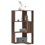Estantería de esquina 3 niveles madera marrón roble 50x50x102cm by , Bookcases and shelves - Ref: Foro24-852597, Price: 55,60...