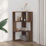 Estantería de esquina 3 niveles madera marrón roble 50x50x102cm by , Bookcases and shelves - Ref: Foro24-852597, Price: 55,60...