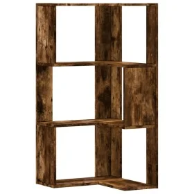 Estantería esquina 3 niveles madera roble ahumado 50x50x102 cm by , Bookcases and shelves - Ref: Foro24-852595, Price: 52,90 ...