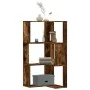 Estantería esquina 3 niveles madera roble ahumado 50x50x102 cm by , Bookcases and shelves - Ref: Foro24-852595, Price: 52,90 ...