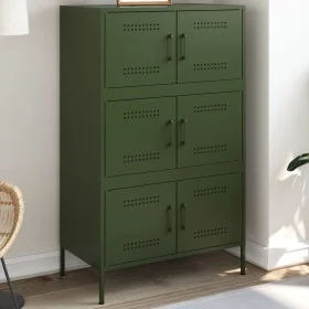 Olivgrüner Stahlschrank 68x39x113 cm von , Sideboards - Ref: Foro24-842962, Preis: 150,65 €, Rabatt: %