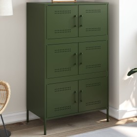 Olivgrüner Stahlschrank 68x39x113 cm von , Sideboards - Ref: Foro24-842962, Preis: 177,11 €, Rabatt: %