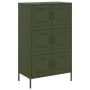 Aparador de acero verde oliva 68x39x113 cm de , Aparadores - Ref: Foro24-842962, Precio: 152,71 €, Descuento: %