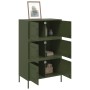 Olivgrüner Stahlschrank 68x39x113 cm von , Sideboards - Ref: Foro24-842962, Preis: 177,11 €, Rabatt: %