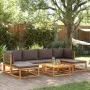 Set de sofás de jardín con cojines 7 pzas madera maciza acacia by , Garden sets - Ref: Foro24-3278908, Price: 629,70 €, Disco...