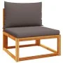 Gartensofa-Set mit 7-teiligen massiven Akazienholz-Kissen. von , Gartensets - Ref: Foro24-3278908, Preis: 629,70 €, Rabatt: %