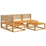 Gartensofagarnitur mit 5-teiligen Kissen aus massivem Akazienholz. von , Gartensets - Ref: Foro24-3278934, Preis: 527,12 €, R...