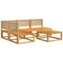 Set de sofás de jardín con cojines 5 pzas madera maciza acacia by , Garden sets - Ref: Foro24-3278934, Price: 493,00 €, Disco...