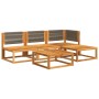 Set de sofás de jardín con cojines 5 pzas madera maciza acacia by , Outdoor sofas - Ref: Foro24-3278825, Price: 480,25 €, Dis...